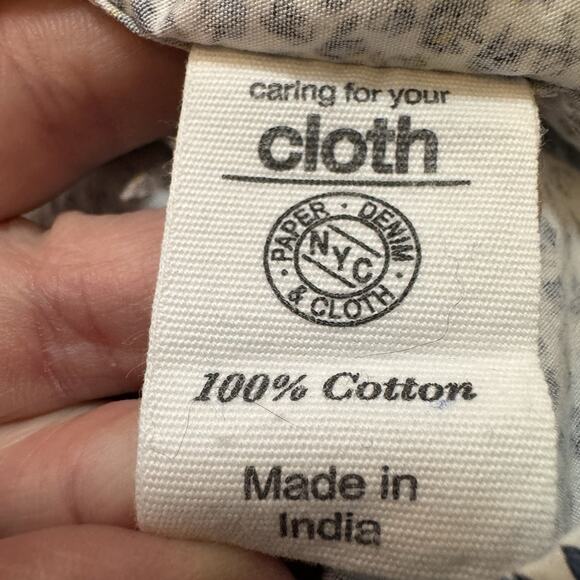 Paper Denim & Cloth Men’s Slim Fit Flip Cuff Button Up Long Sleeve Shirt Size Xl - Picture 6 of 8